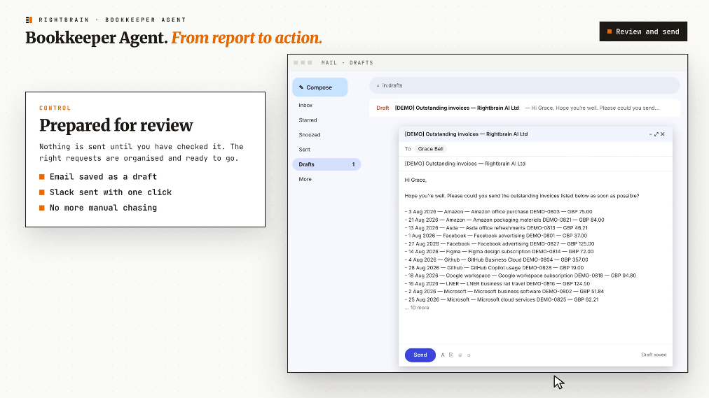 An unsent Gmail draft ready for a person to review, edit and send.