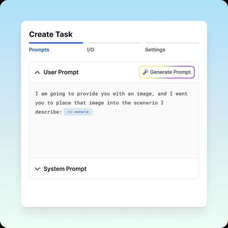 Building a Rightbrain task with the Gemini Flash image model enabled.